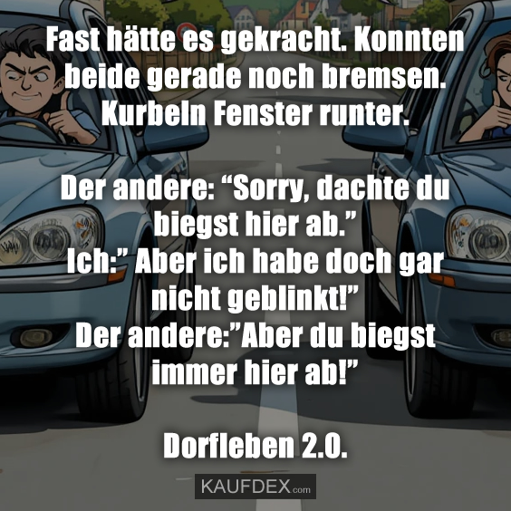 Fast hätte es gekracht. Konnten beide…