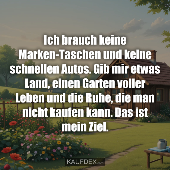 Ich brauch keine Marken-Taschen und…