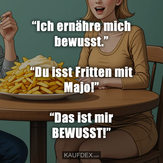 “Ich ernähre mich bewusst.”