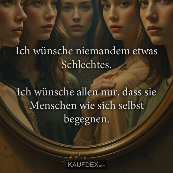 Ich wünsche niemandem etwas Schlechtes….