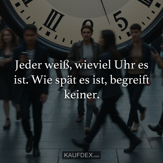 Jeder weiß, wieviel Uhr es ist…