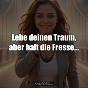 Lebe deinen Traum, aber halt die Fresse...