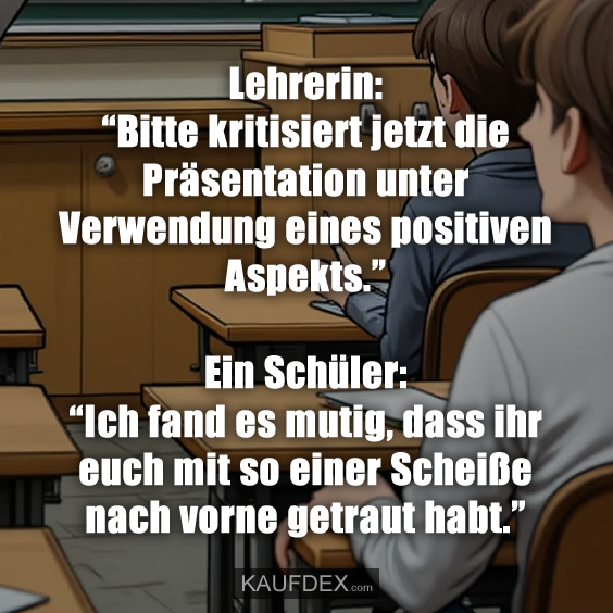 Lehrerin: “Bitte kritisiert jetzt die…