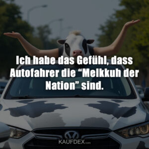 Ich habe das Gefühl, dass Autofahrer die “Melkkuh der Nation” sind.