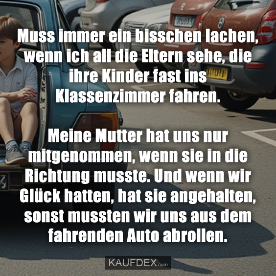 Muss immer ein bisschen lachen…