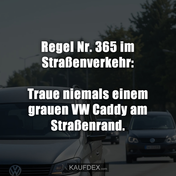 Regel Nr. 365 im Straßenverkehr: