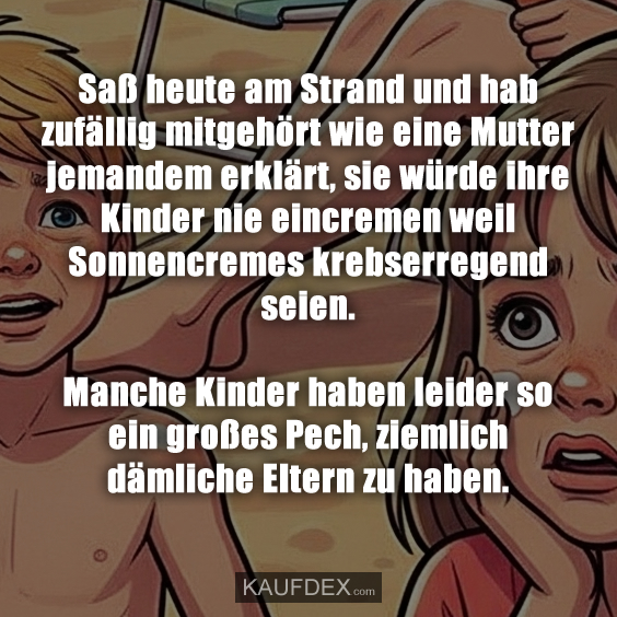 Saß heute am Strand und hab zufällig…