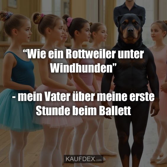 “Wie ein Rottweiler unter Windhunden”