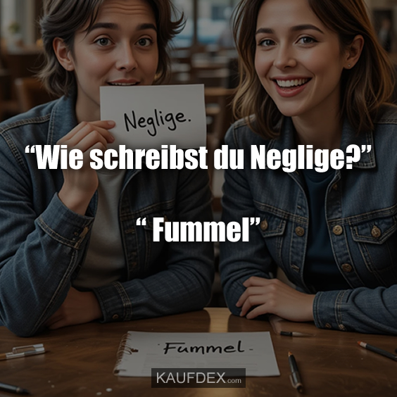 “Wie schreibst du Neglige?”