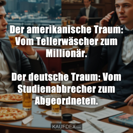 Der amerikanische Traum: Vom Tellerwäscher…