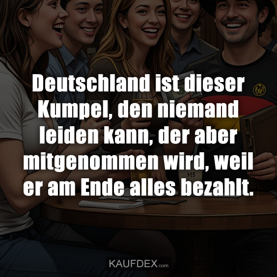 Deutschland ist dieser Kumpel, den…