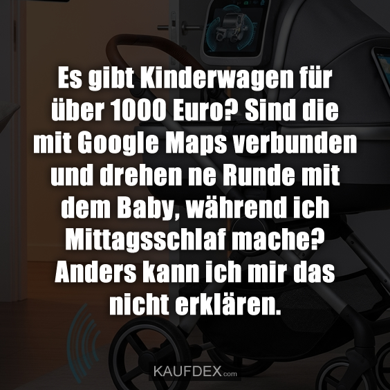 Es gibt Kinderwagen für über 1000 Euro?