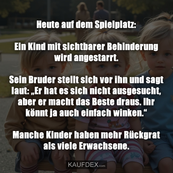 Heute auf dem Spielplatz: