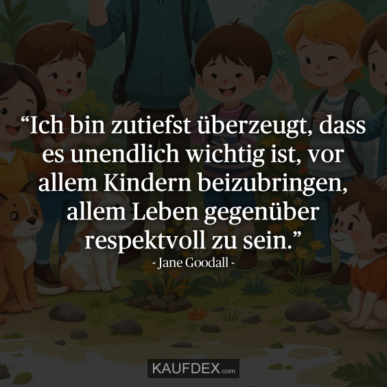 “Ich bin zutiefst überzeugt, dass es…
