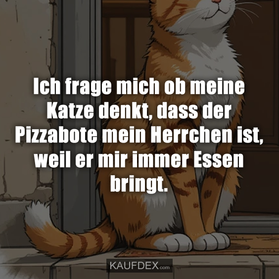 Ich frage mich ob meine Katze denkt…