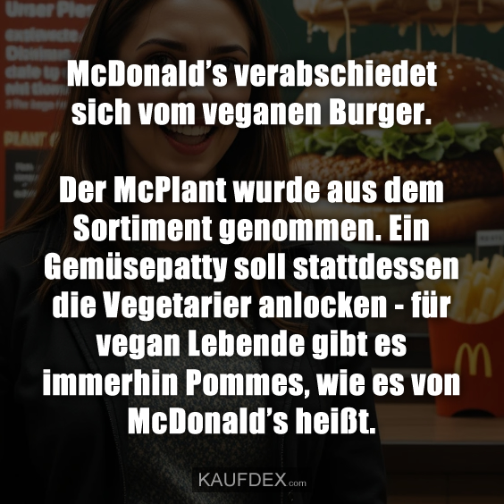 McDonald’s verabschiedet sich vom…