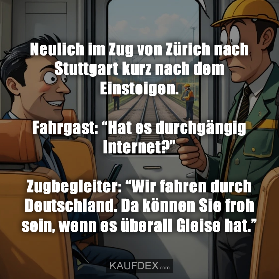 Neulich im Zug von Zürich nach Stuttgart…