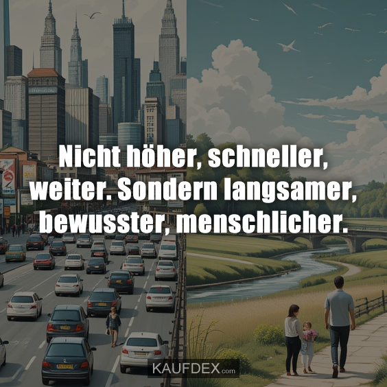 Nicht höher, schneller, weiter…