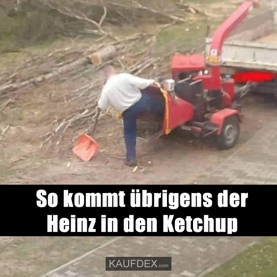 So kommt übrigens der Heinz in den Ketchup