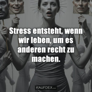Stress entsteht, wenn wir leben, um es anderen recht zu machen.
