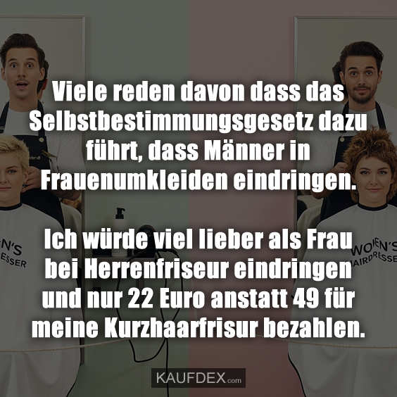 Viele reden davon dass das Selbstbestimmungsgesetz…