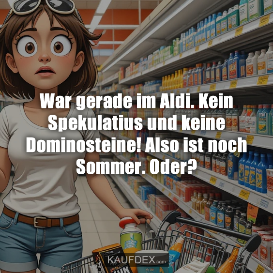 War gerade im Aldi. Kein Spekulatius…