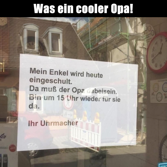Was ein cooler Opa!