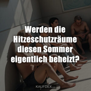 Werden die Hitzeschutzräume diesen Sommer eigentlich beheizt?