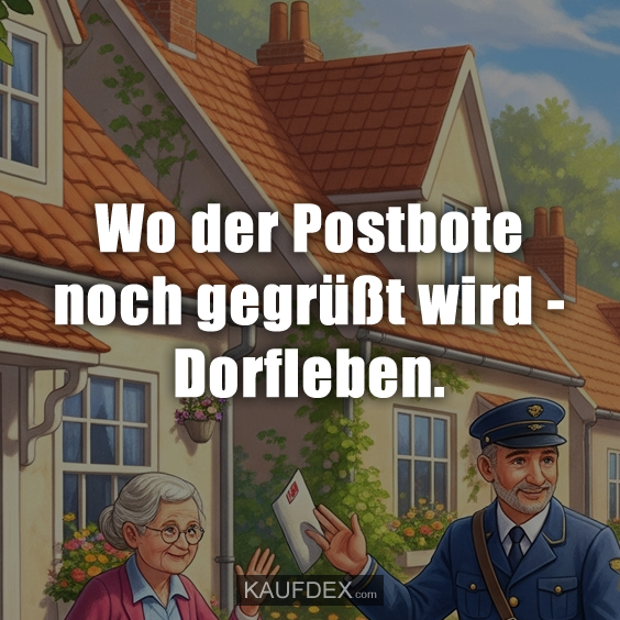 Wo der Postbote noch gegrüßt wird…