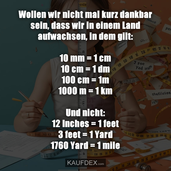 Wollen wir nicht mal kurz dankbar sein…