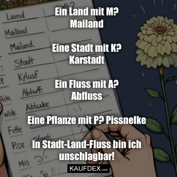 Ein Land mit M? Mailand Eine Stadt mit K?