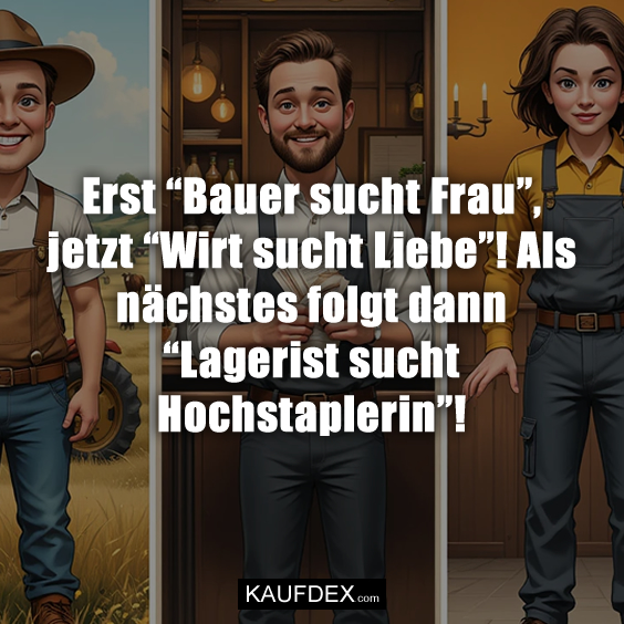 Erst “Bauer sucht Frau”, jetzt “Wirt sucht Liebe”…