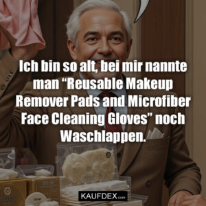 Ich bin so alt, bei mir nannte man “Reusable Makeup Remover Pads and Microfiber Face Cleaning Gloves” noch Waschlappen.