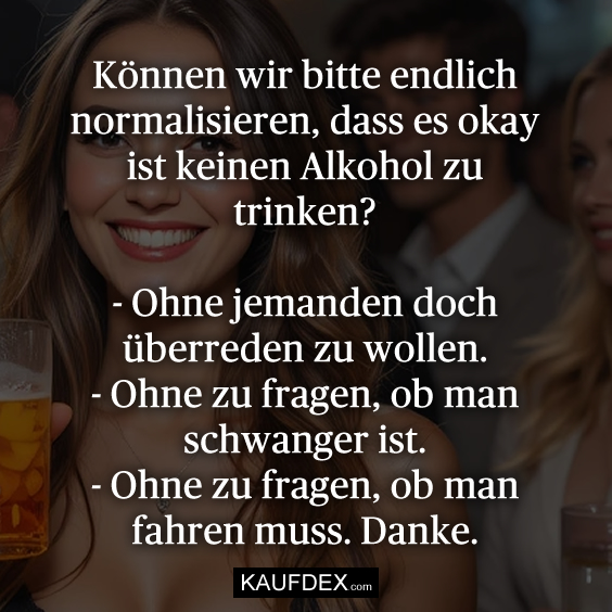 Können wir bitte endlich normalisieren…