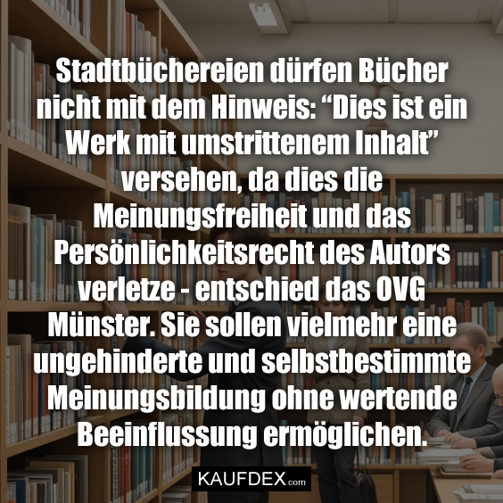 Stadtbüchereien dürfen Bücher nicht…