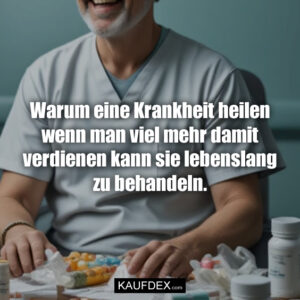 Warum eine Krankheit heilen wenn man viel mehr damit verdienen kann sie lebenslang zu behandeln.