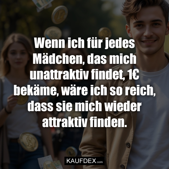Wenn ich für jedes Mädchen, das mich…