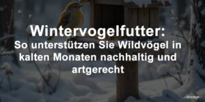 Wintervogelfutter: So unterstützen Sie Wildvögel in kalten Monaten nachhaltig und artgerecht