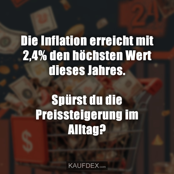 Die Inflation erreicht mit 2,4% den höchsten…