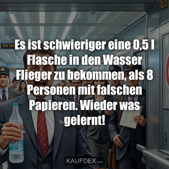 Es ist schwieriger eine 0,5 I Flasche in…