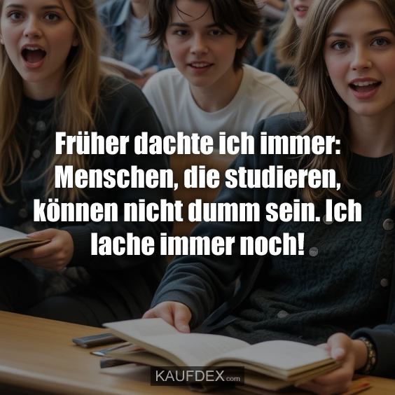 Früher dachte ich immer: Menschen…