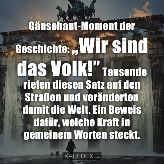 Gänsehaut-Moment der Geschichte: