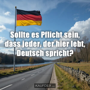 Sollte es Pflicht sein, dass jeder, der hier lebt, Deutsch spricht?