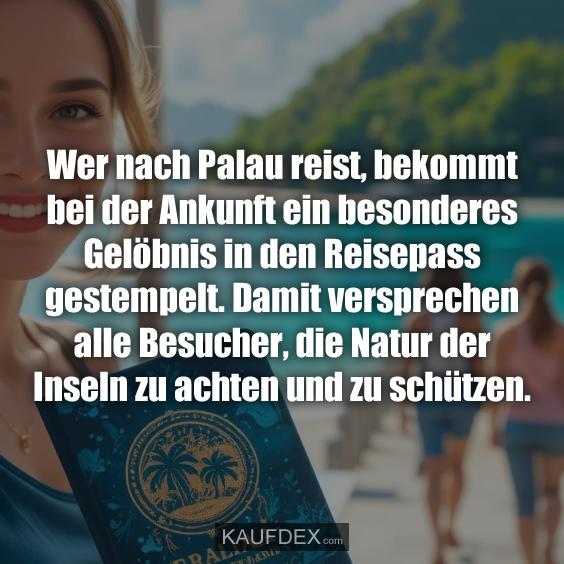 Wer nach Palau reist, bekommt bei…