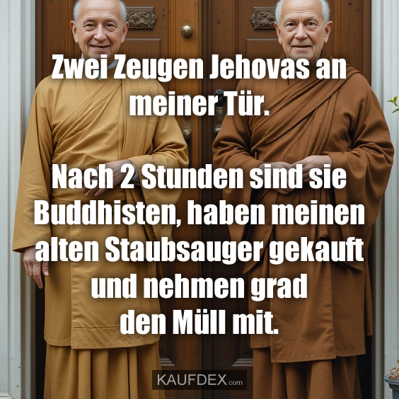 Zwei Zeugen Jehovas an meiner Tür…