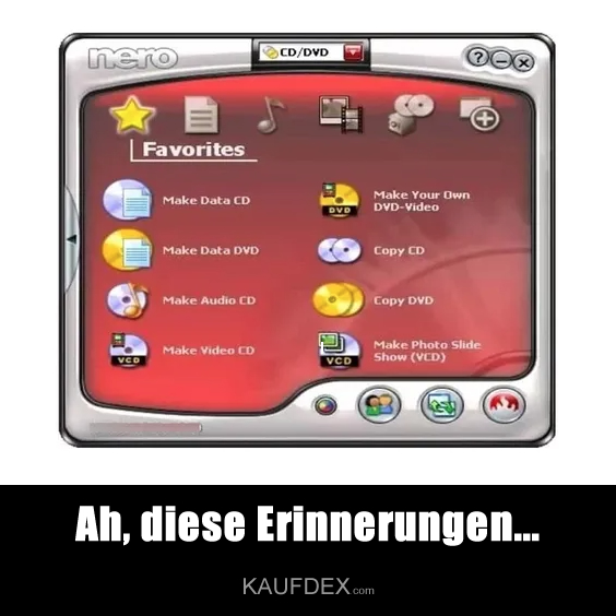 Ah, diese Erinnerungen...