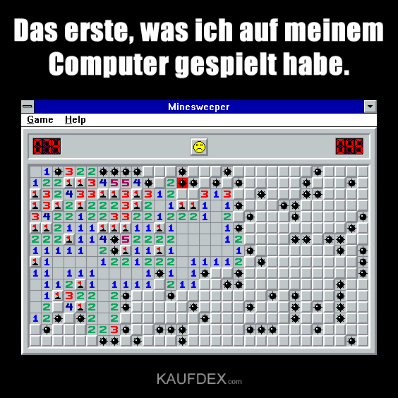 Das erste, was ich auf meinem Computer gespielt habe.