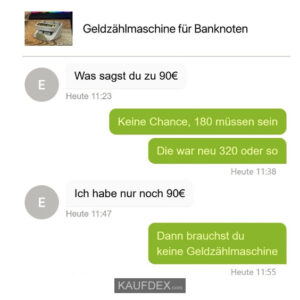 Geldzählmaschine für Banknoten