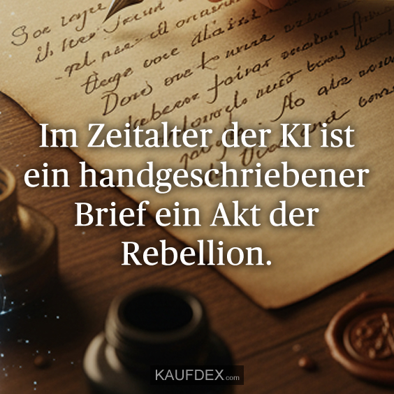 Im Zeitalter der KI ist ein handgeschriebener Brief ein Akt der Rebellion.