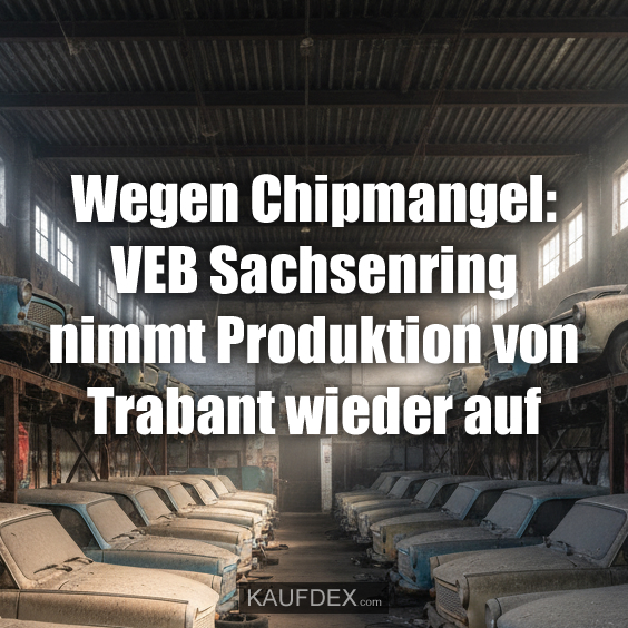 Wegen Chipmangel: VEB Sachsenring nimmt Produktion von Trabant wieder auf